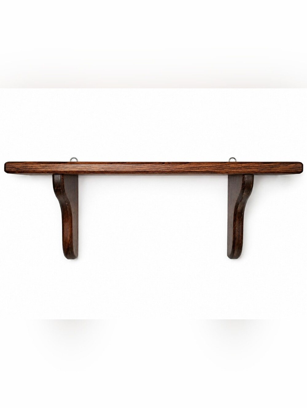Dark Brown Wooden Wall Shelf